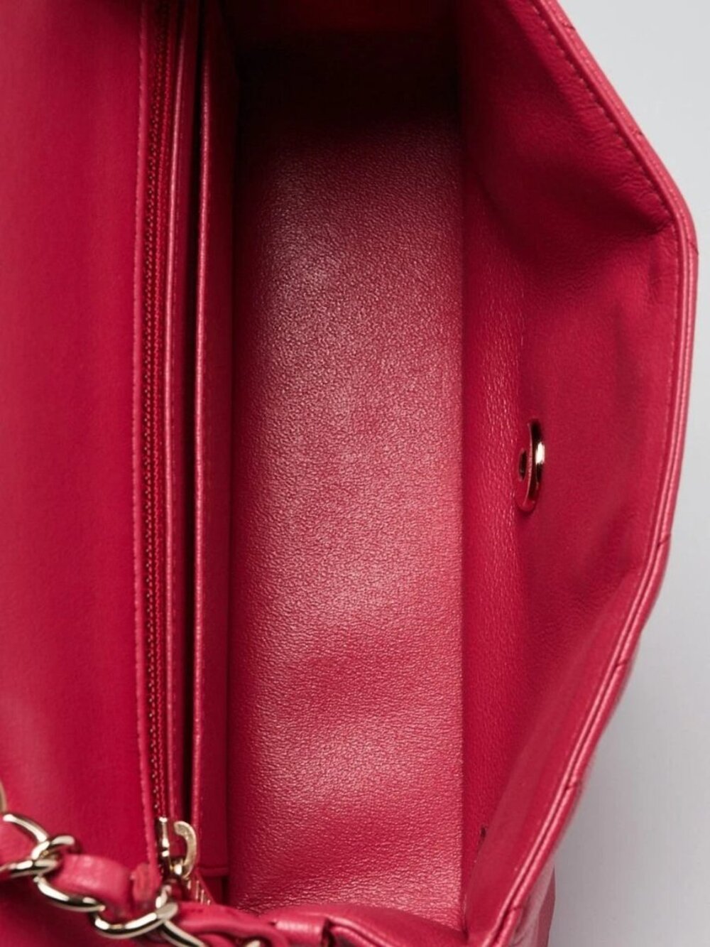 Chanel Pink Chevron Quilted Lambskin Leather Classic Mini Rectangular Bag - Picture 9 of 11
